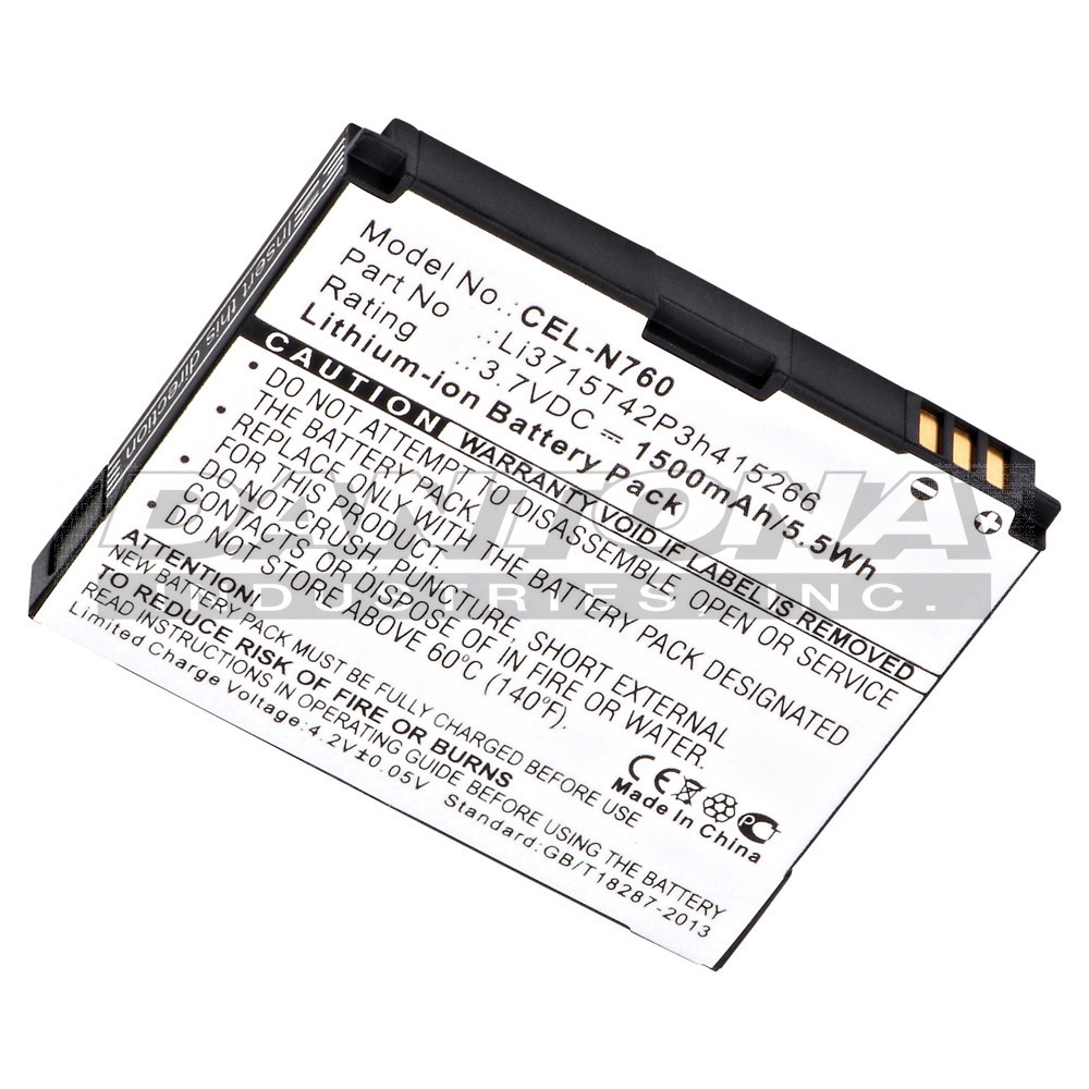 ZTE Avail Blade 2 Blade II Replacement Battery 3.7V 1500mAh