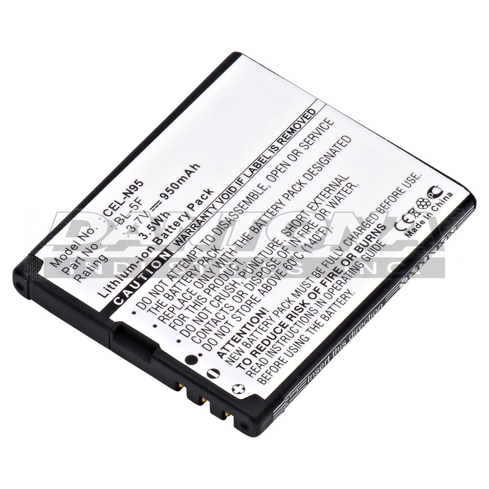 Interstate 6290 BL-5F Replacement Battery 3.7V 950mAh