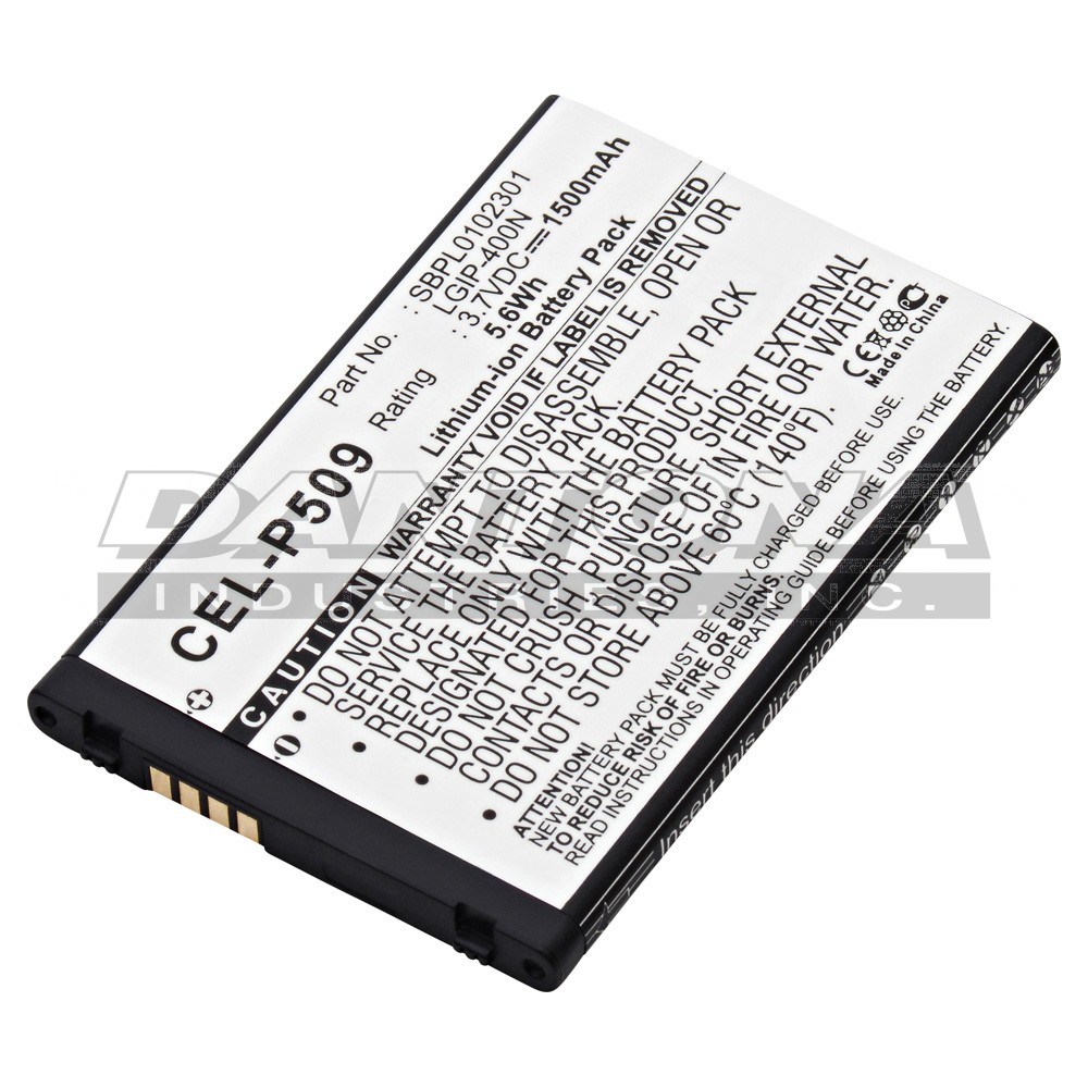 LG LGIP-400N LS670 LW690 Replacement Battery 3.7V 1500mAh