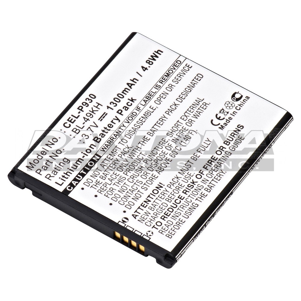 LG BL-49KH LU6200 Nitro HD Replacement Battery 3.7V 1300mAh