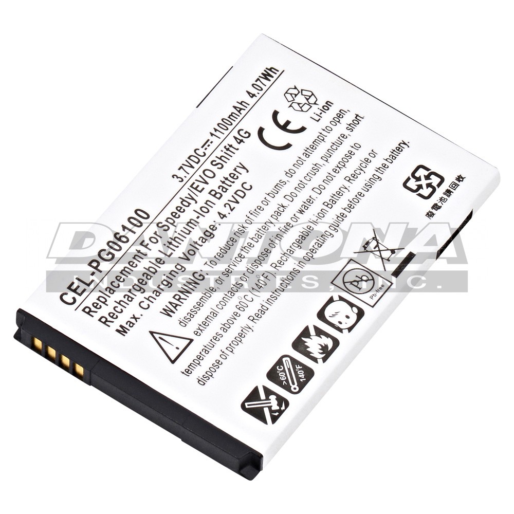 HTC 35H00146-00M Cell Phone Replacement Battery 3.7V 1100mAh