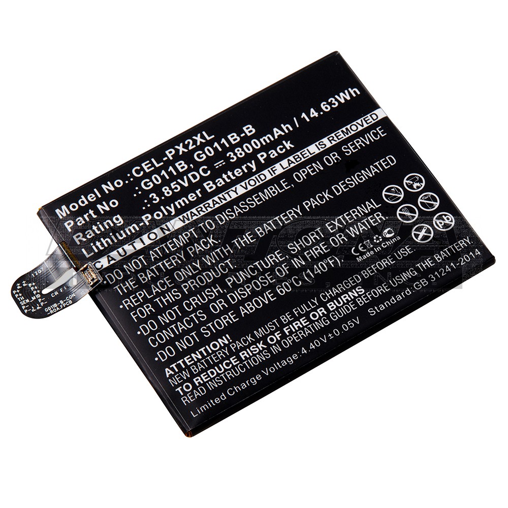 Google G011B G011C Cell Phone Replacement Battery 3800mAh