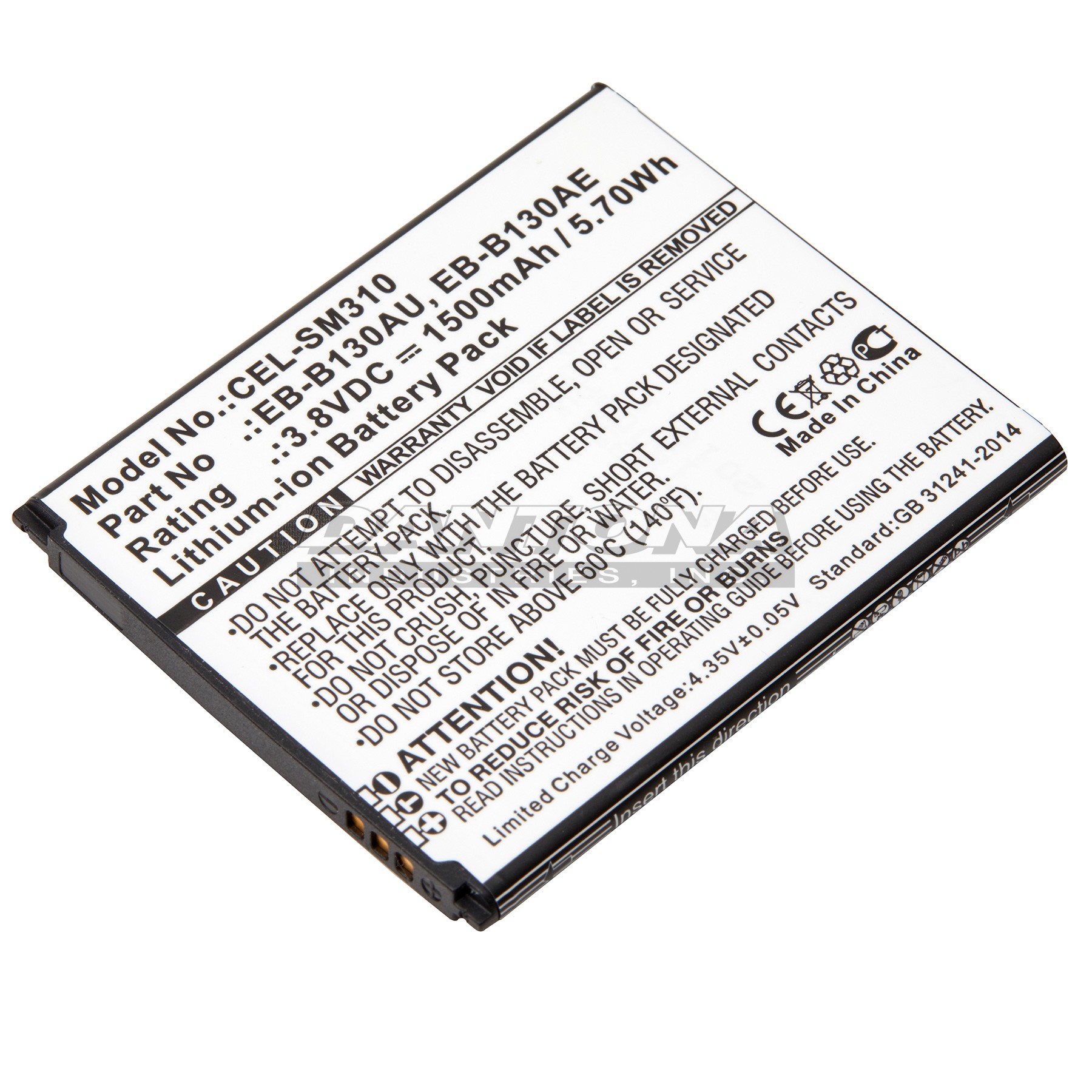 Samsung EB-B130AE EB-B130AU Replacement Battery 3.8V 1500mAh
