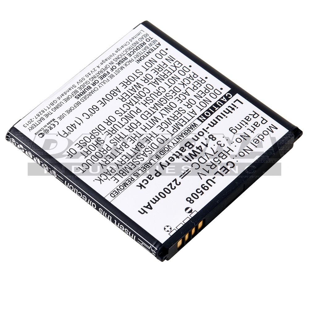 Huawei HB5R1V HN3U01 Replacement Battery 3.7V 2200mAh