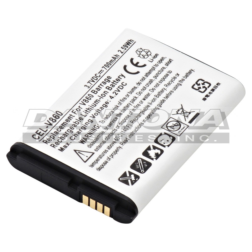 Motorola BARRAGE V860 BN71 Replacement Battery 3.7V 700mAh