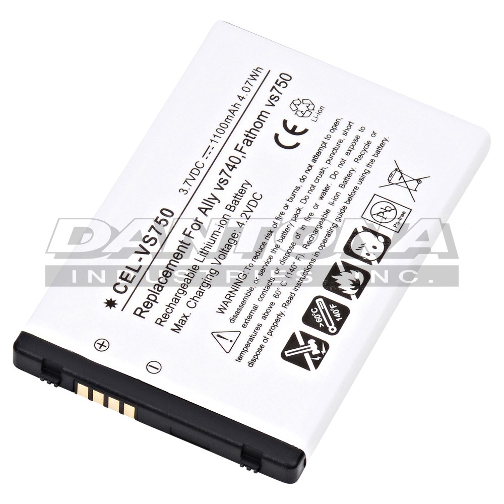 LG ALLY VS740 FATHOM VS750 Replacement Battery 400V 1100mAh