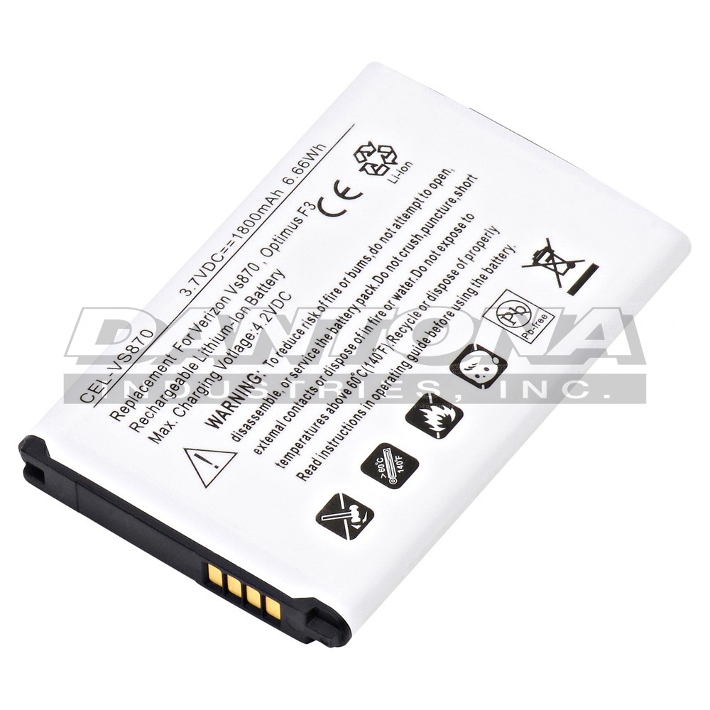 LG AS870 BL-59JH Cell Phone Replacement Battery 3.7V 1800mAh
