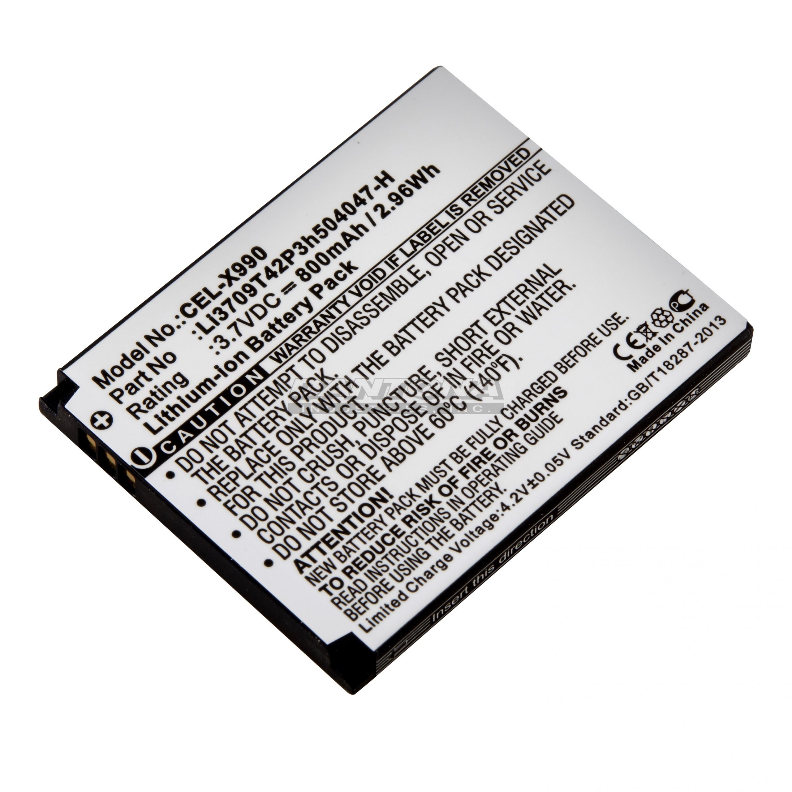 AT&T 1799 GX930 Beat CG990 Replacement Battery 3.7V 800mAh