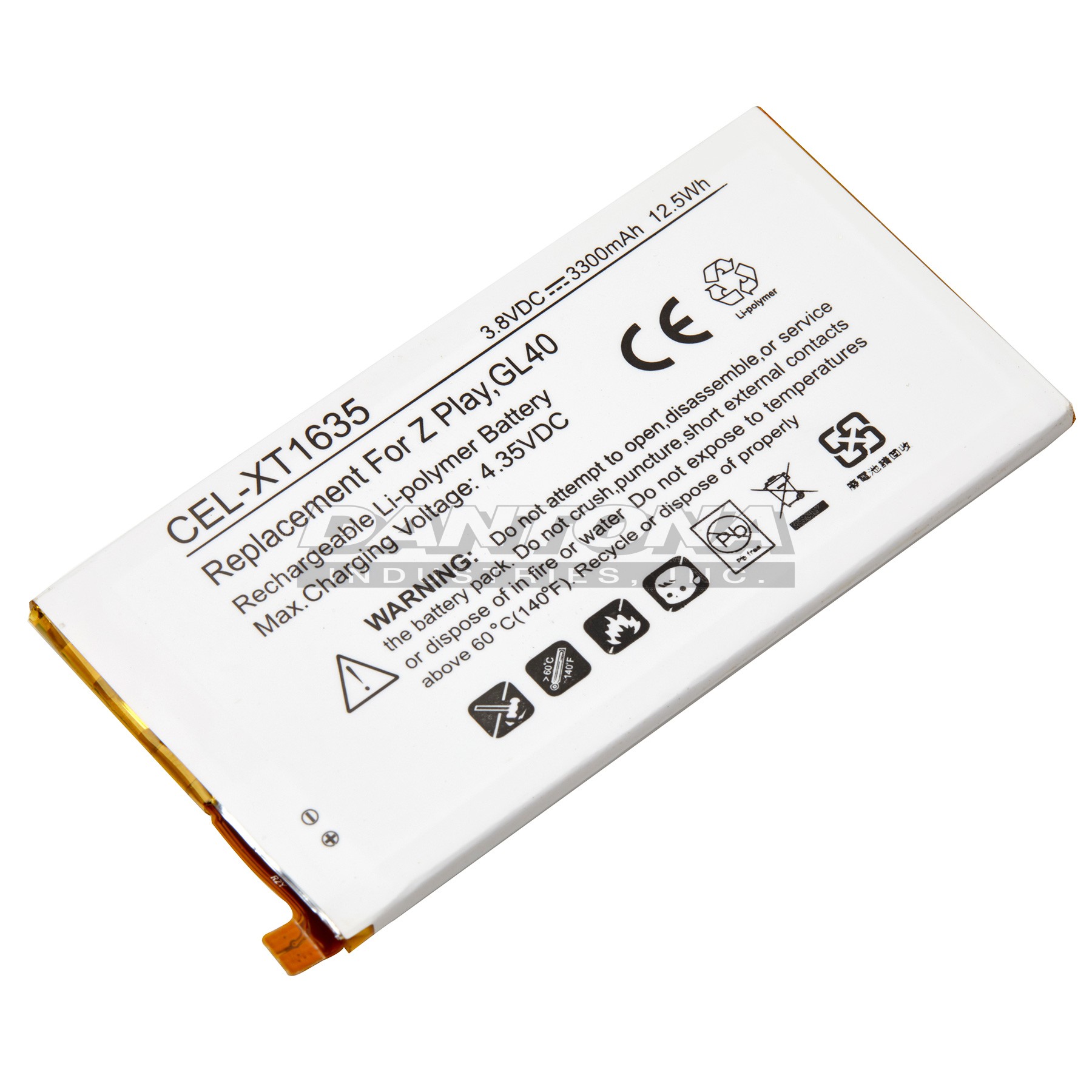 Motorola GL40 Moto Z Play Replacement Battery 3.7V 3300mAh