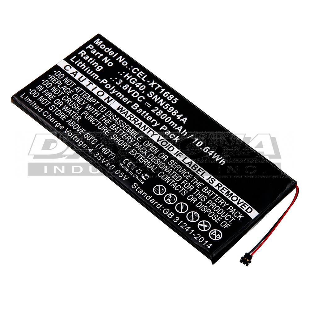 Motorola HG40 Moto G5 Plus Replacement Battery 3.8V 2800mAh