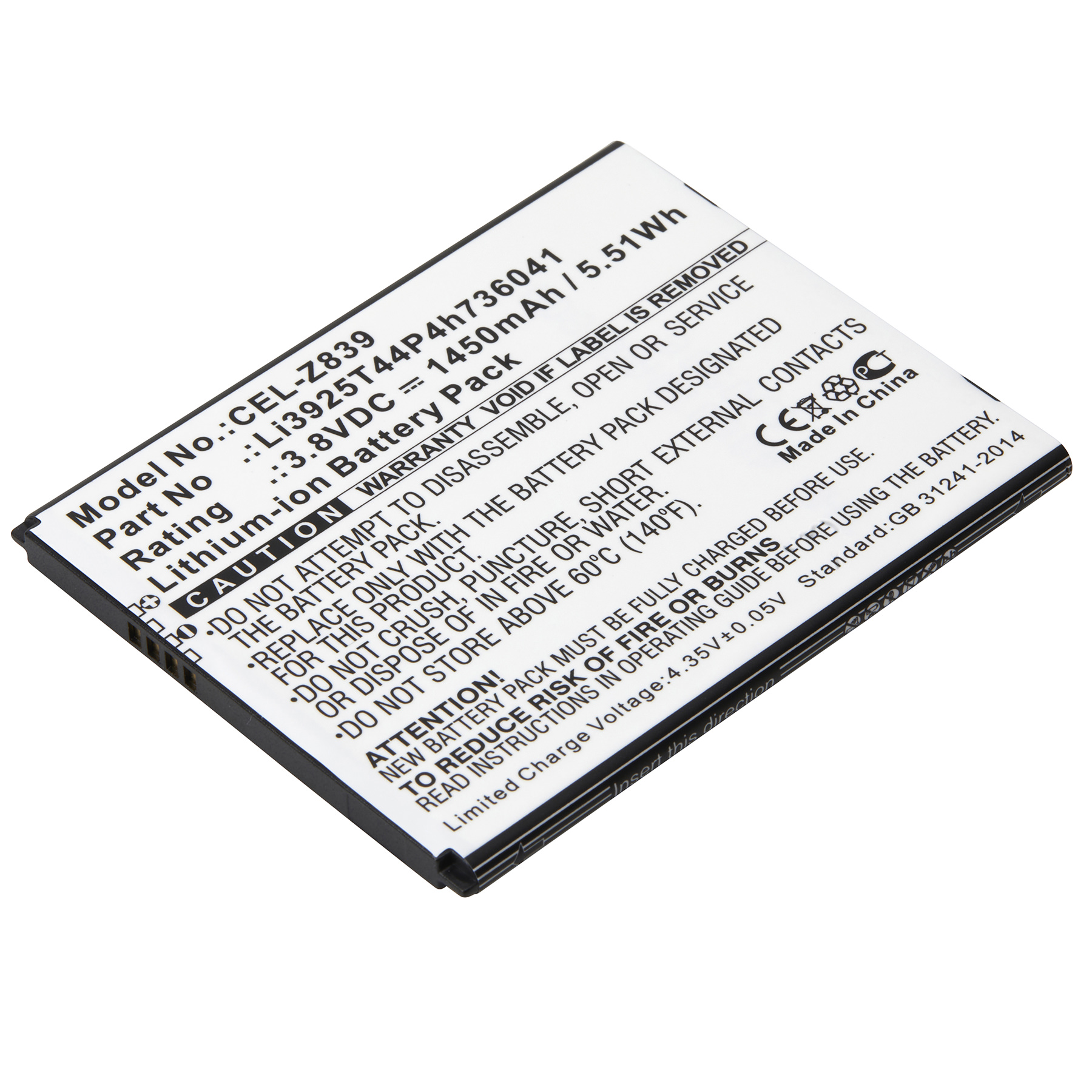 CEL-Z839 - Dantona Batteries
