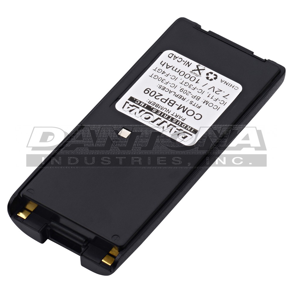 Icom BP-209 IC-F11 IC-F3GT Replacement Battery 7.2V 1000mAh