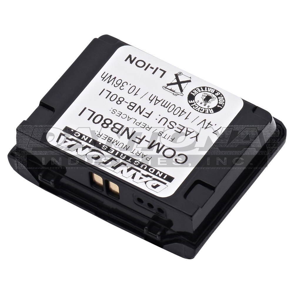 YAESU FNB-58LI FNB-80LI Replacement Battery 7.4V 1400mAh
