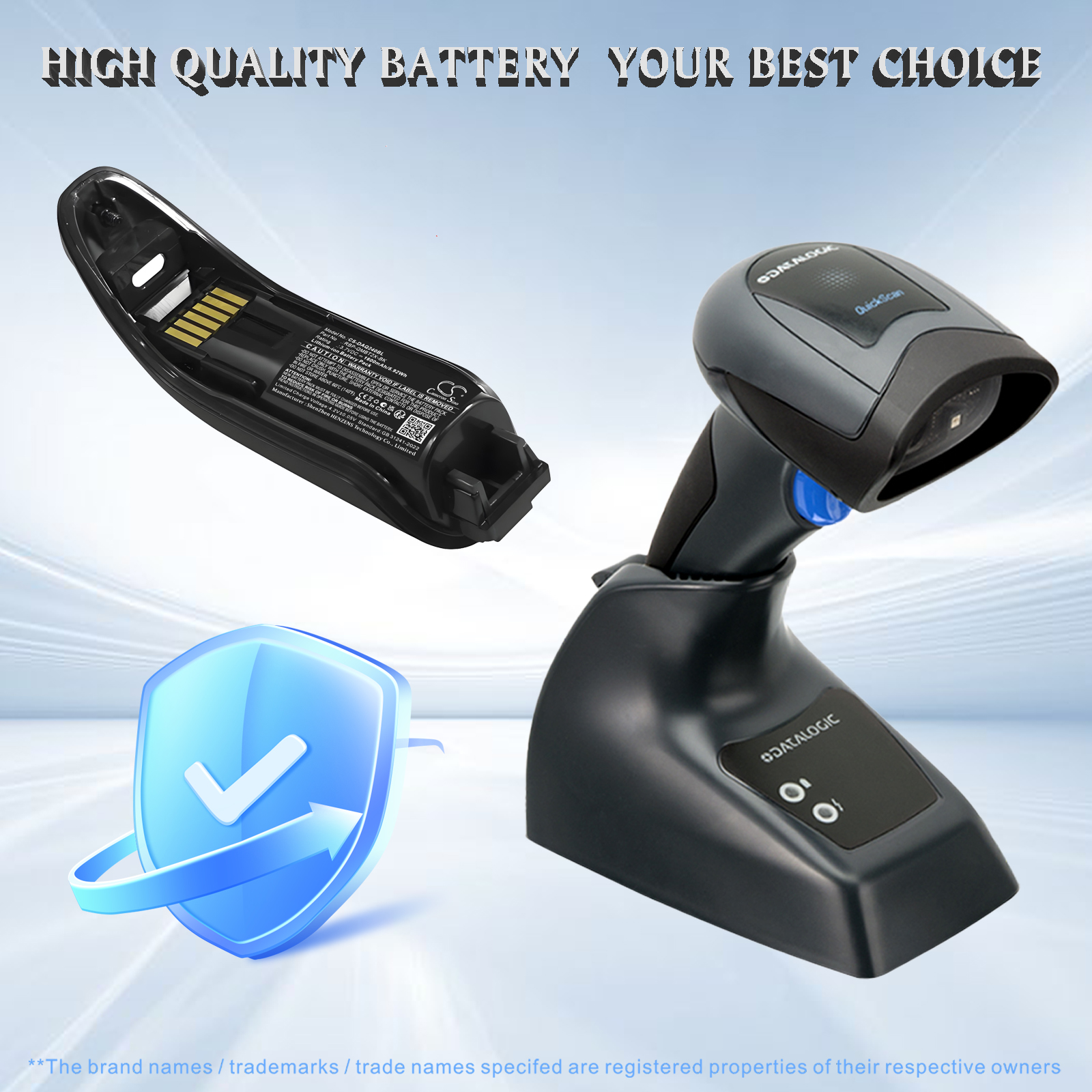 Datalogic QM2400 Barcode Scanner Replacement Battery 1600mAh