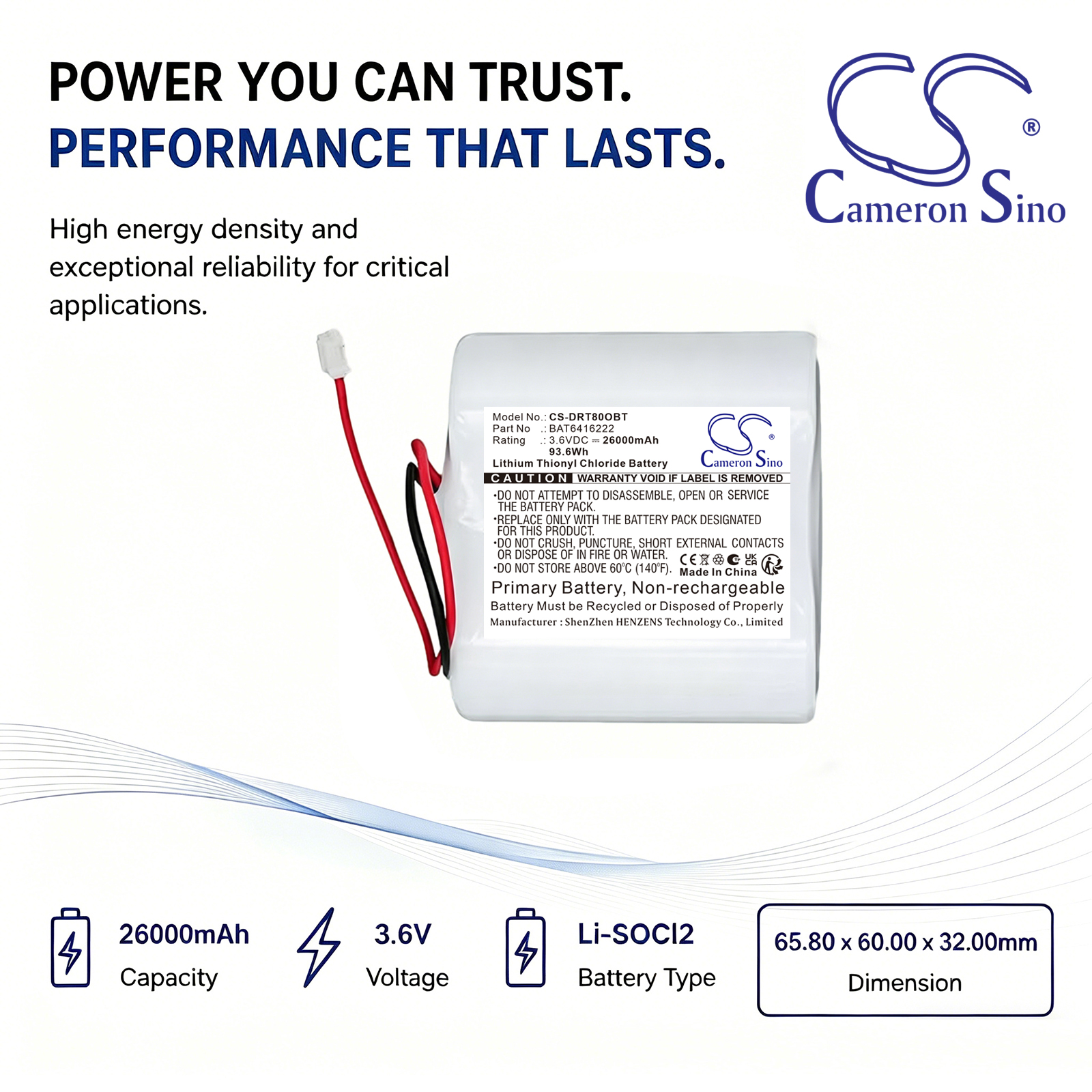 Delta Dore BP CS 8000 Tyxal+ Replacement Battery 26000mAh
