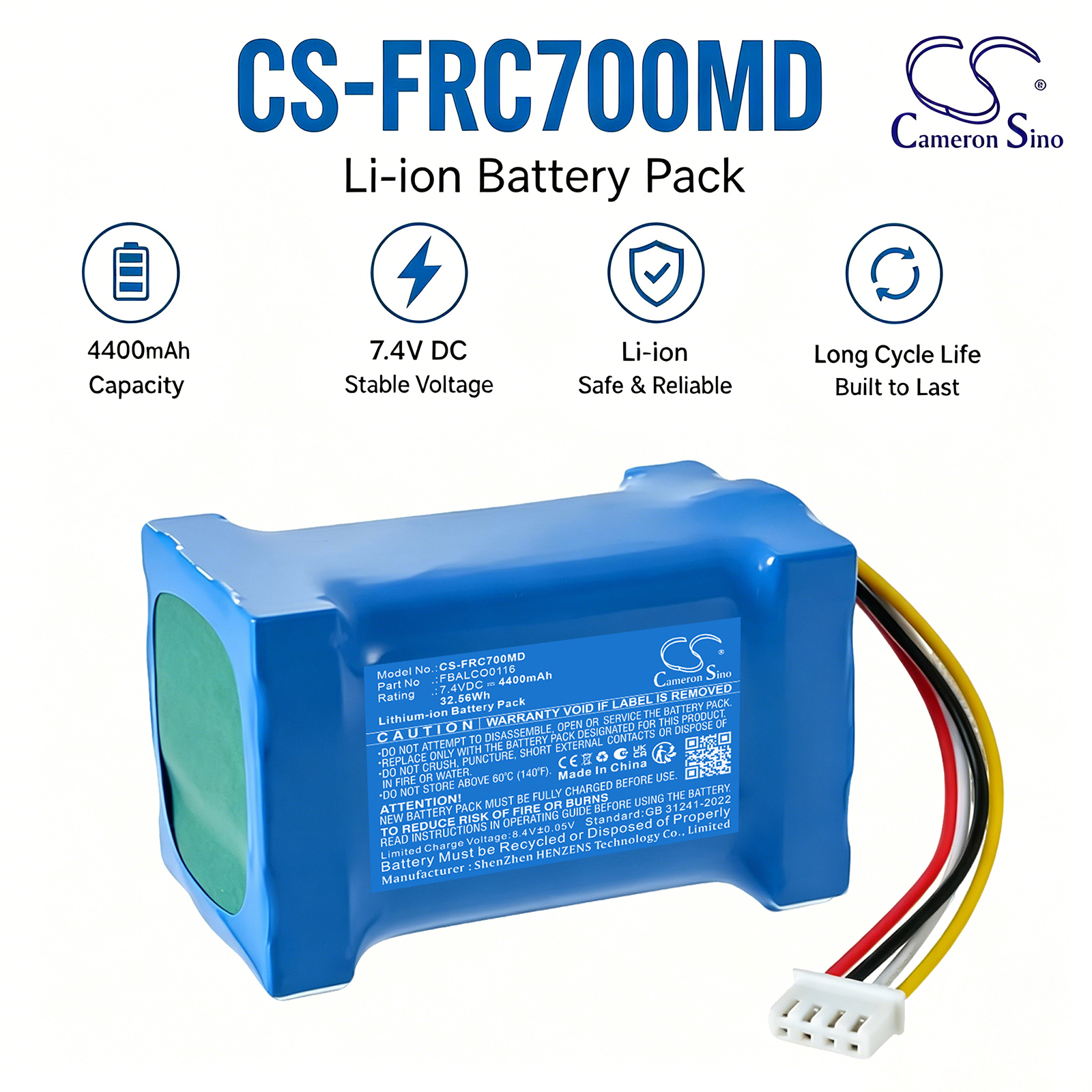 Fresenius DC7 Injection Pump Replacement Battery 4400mAh
