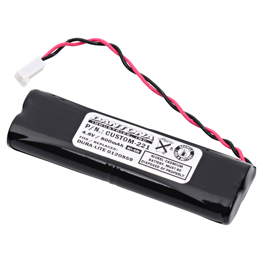Dual-Lite 120859 93015994 Replacement Battery 4.8V 800mAh