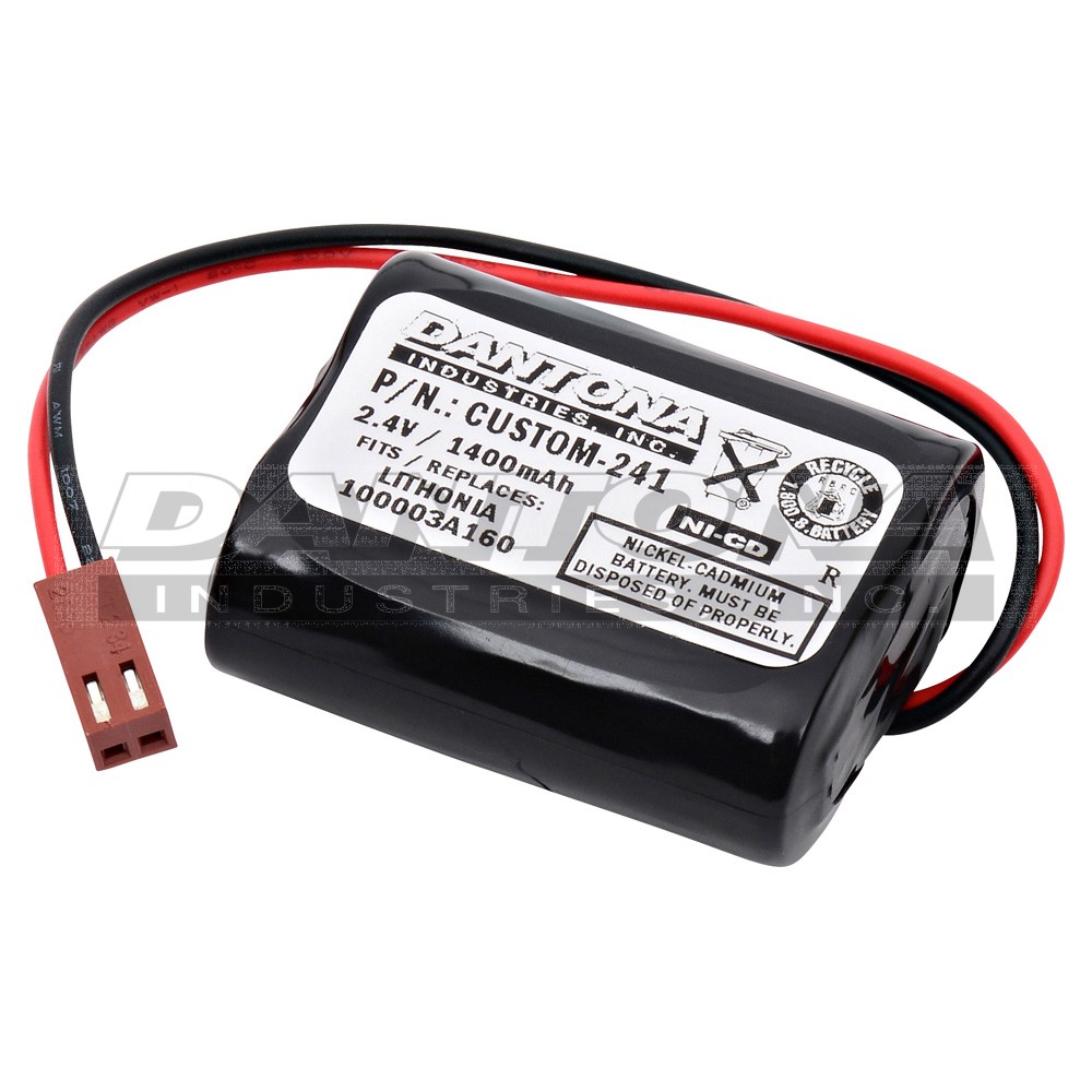 Lithonia 100003A160 Battery Replacement Battery 2.4V 1400mAh