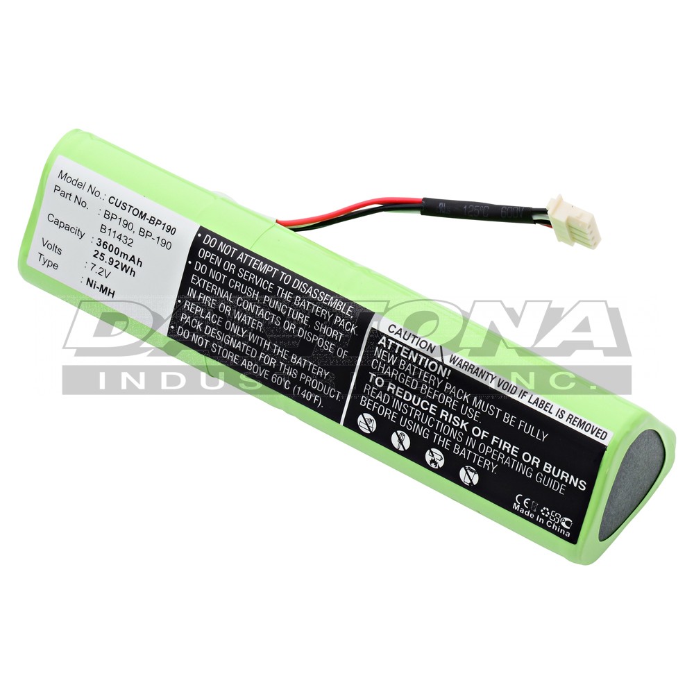Fluke B-11432 BP190 BP192 Replacement Battery 7.2V 3800mAh