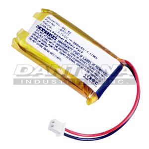 Dogtra 8P37Y Dog Collar Replacement Battery 3.7V 300mAh