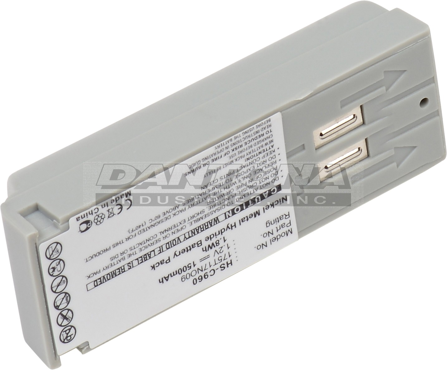 3M 175T17NO09 Headset Replacement Battery 1.2V 1500mAh