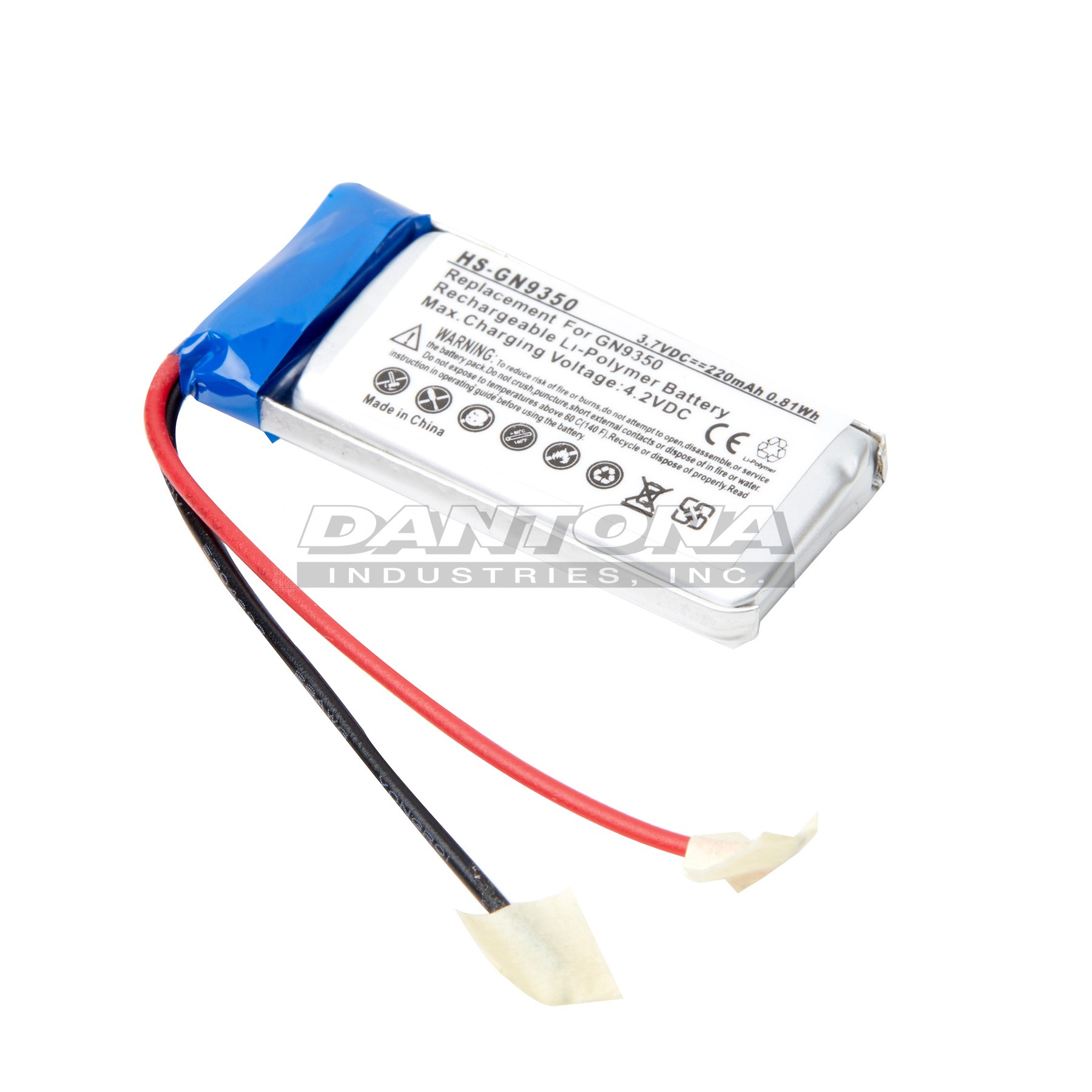 GN Netcom 14151-02 551732 Replacement Battery 3.7V 220mAh