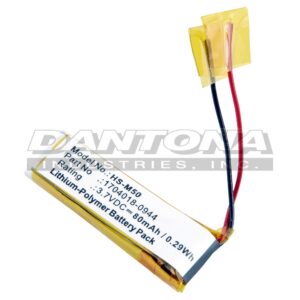Plantronics 1704018-0944 M50 Replacement Battery 3.7V 80mAh