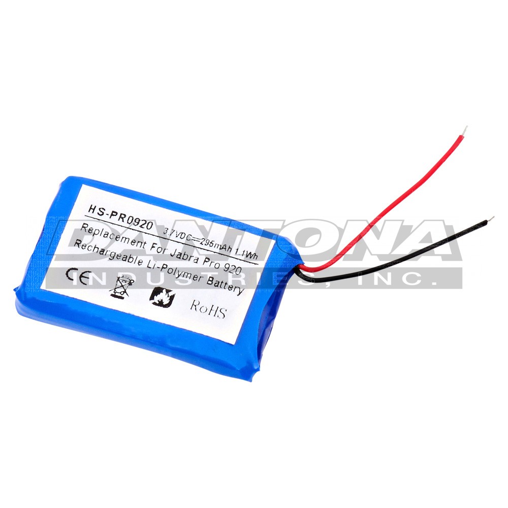Jabra AHB5-2229PS Headset Replacement Battery 3.7V 295mAh