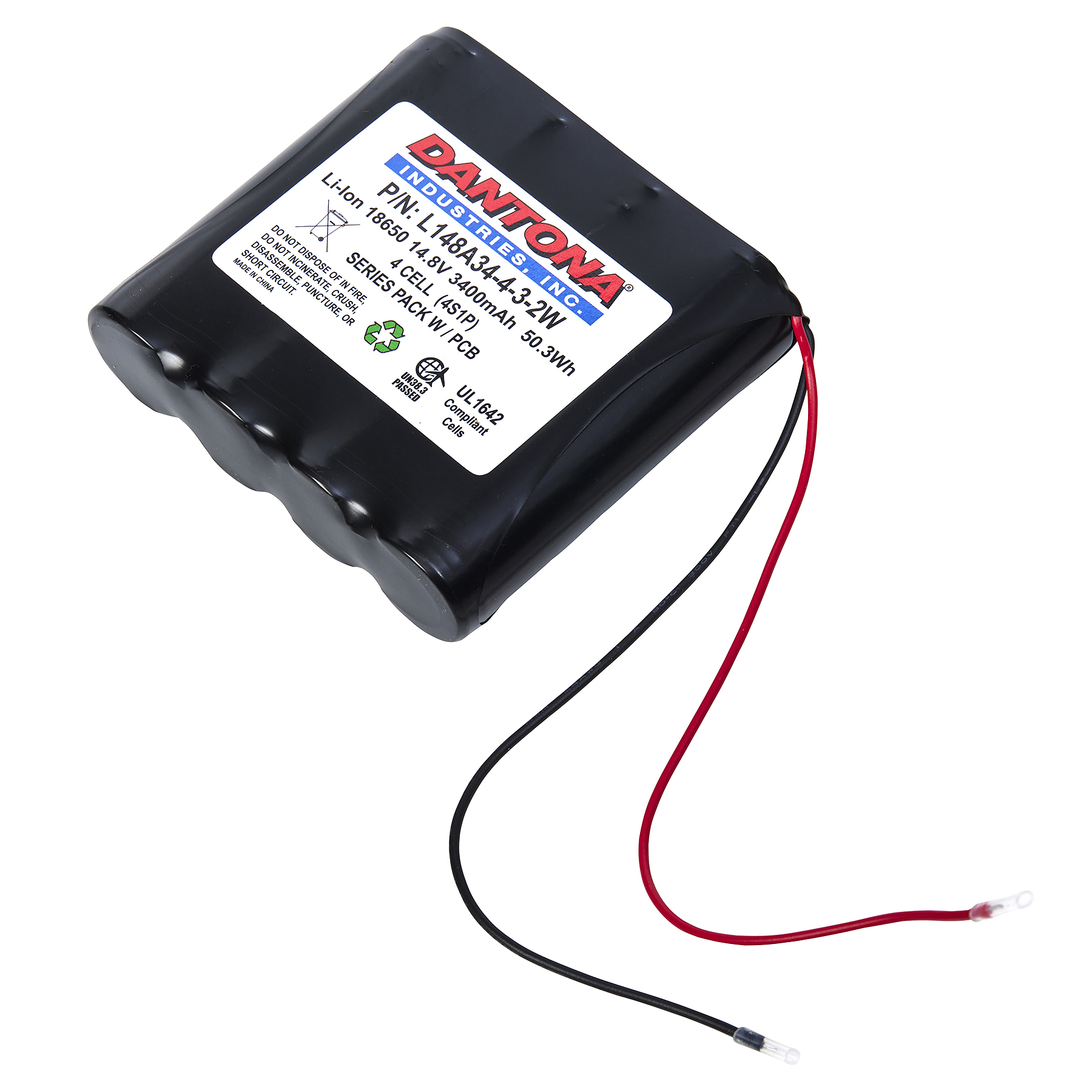 L148A34-4-3-2W - Dantona Batteries