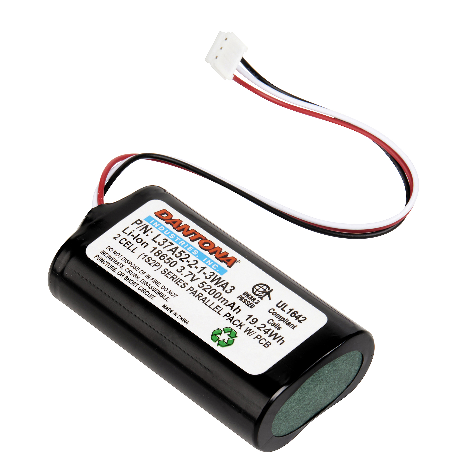 L37A52-2-1-3WA3 - Dantona Batteries