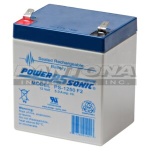 Power-Sonic PS-1250-F2 PS-1252-F2 Battery Replacement Battery 12V 5000mAh