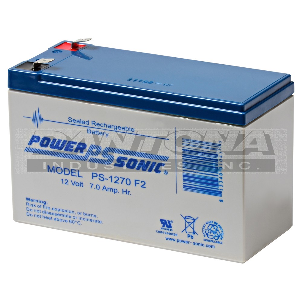 Power-Sonic PS-1270-F2 Battery Replacement Battery 12V 7000mAh