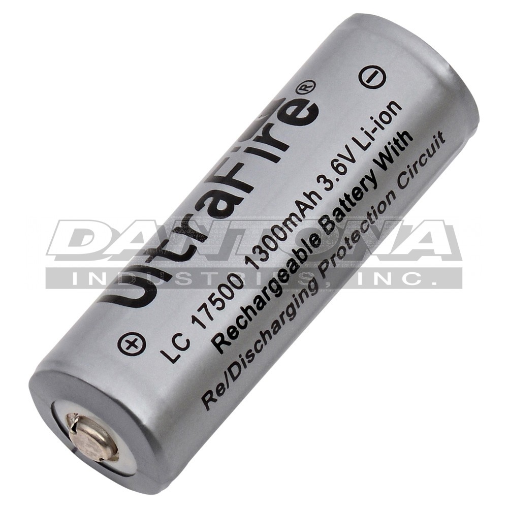 UltraFire 17500 LC17500 Battery Replacement Battery 3.7V 1300mAh