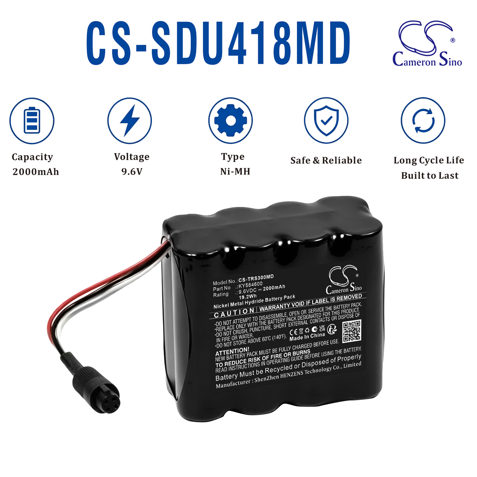 2000mAh Replacement Battery for Taema Osiris 3