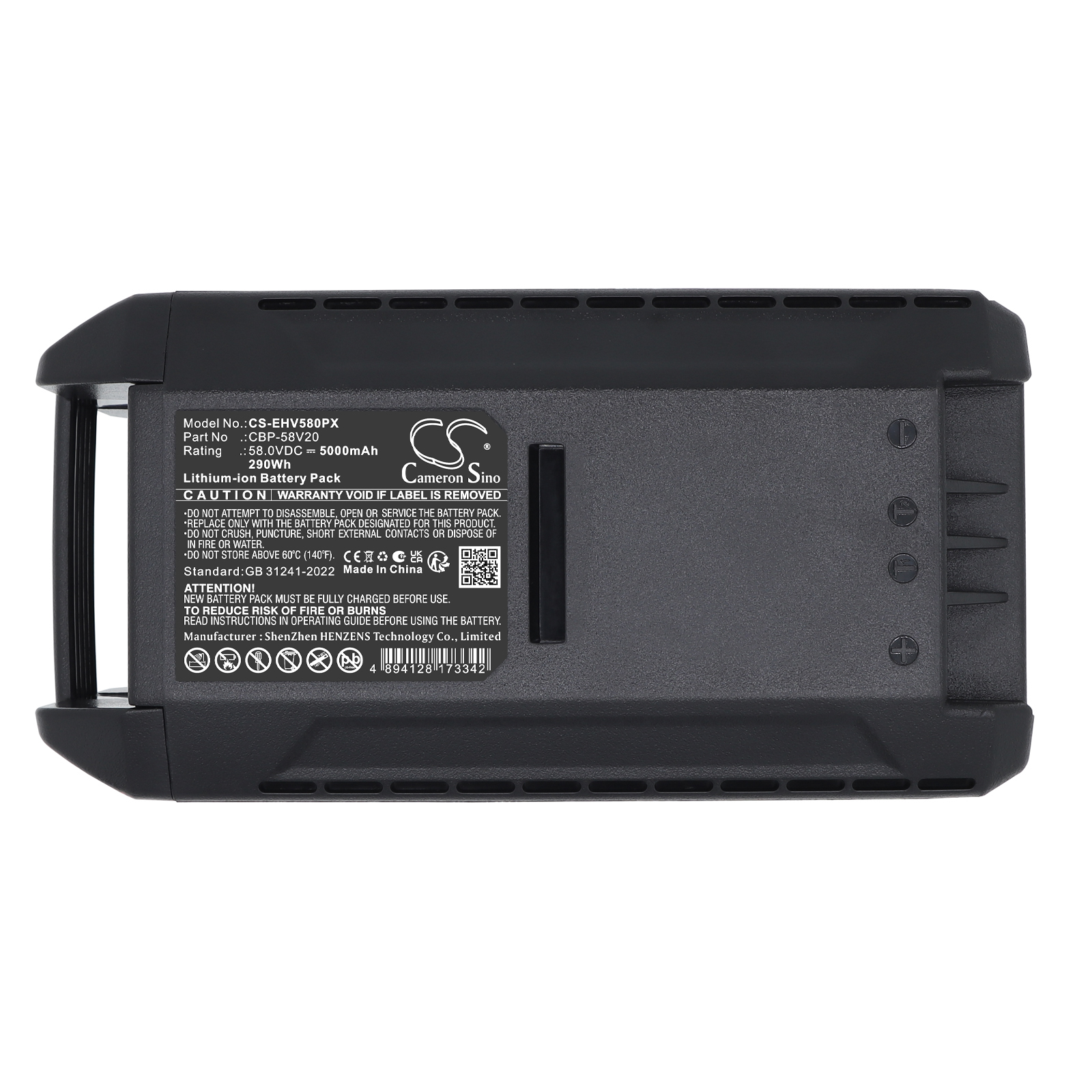 58V ECHO Cordless Chain Saw Replacement Battery 5.0Ah Li-ion