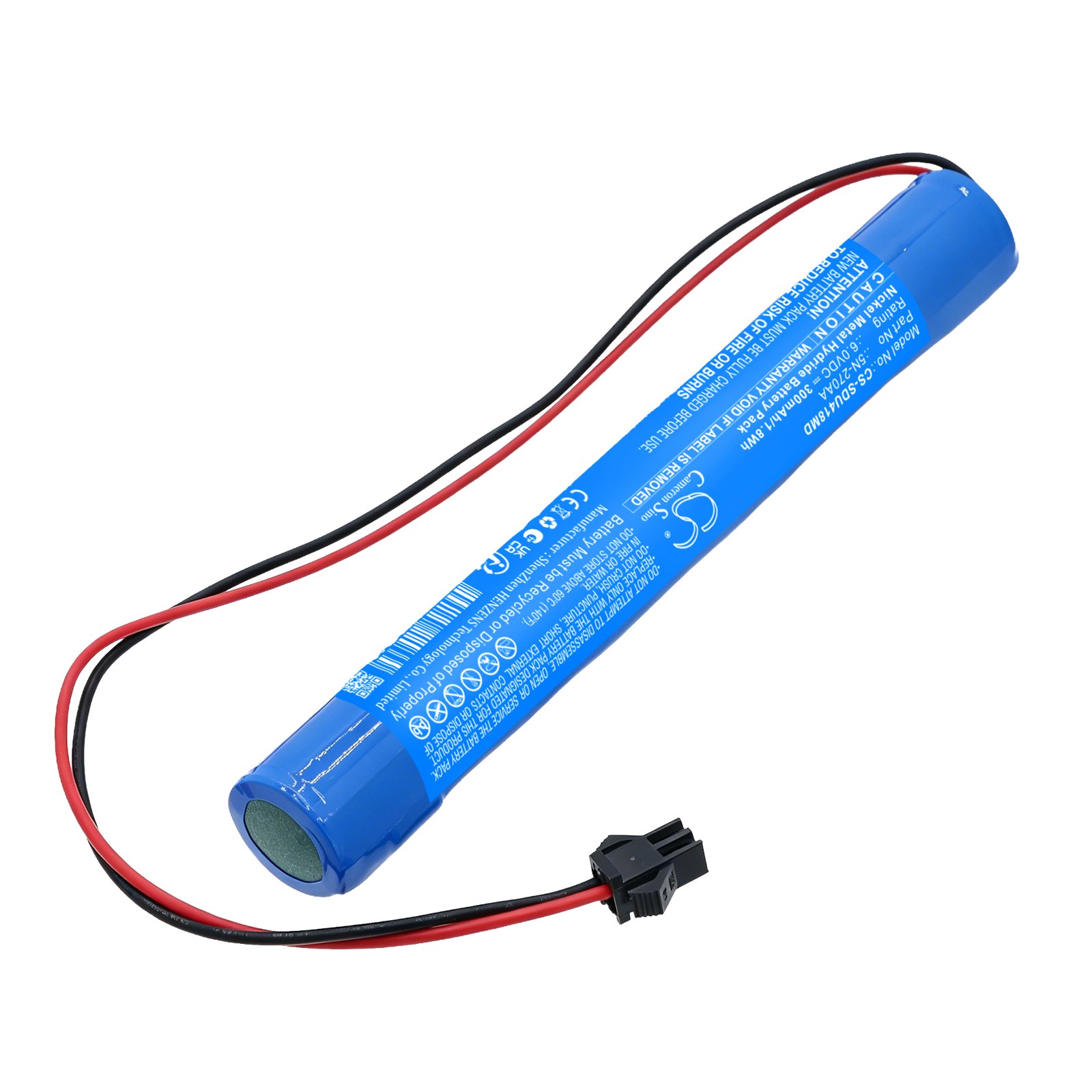 300mAh Replacement Battery for Sanyo MDF-U4186F