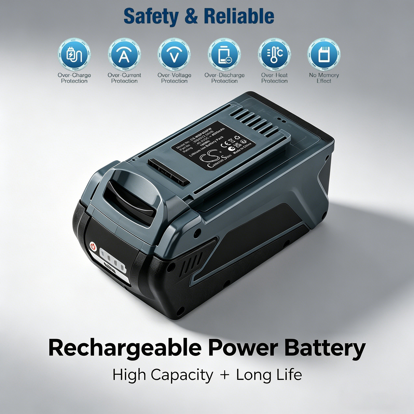 Wild Badger Power 40V Edger Replacement Battery 40V 4000mAh