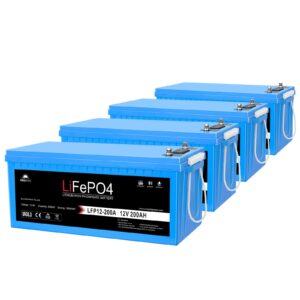 12V 100Ah/ 200Ah LiFePo4 Deep Cycle Lithium Battery Bluetooth / Self-Heating / IP65