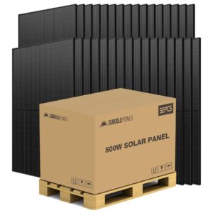500W MONO BLACK PERC SOLAR PANEL FULL PALLET (32 PANELS) UL 61730  CEC Listed