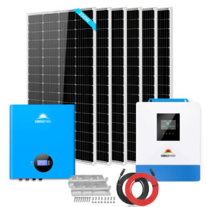 Off-Grid Solar Kit 5000W 48VDC 120V 5.12KWH Battery 6 X 200 Watts Solar Panels SGM-5K5E