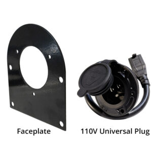 Club Car 48V Onboard 110v Charging Receptacle with Extension Cord Plug