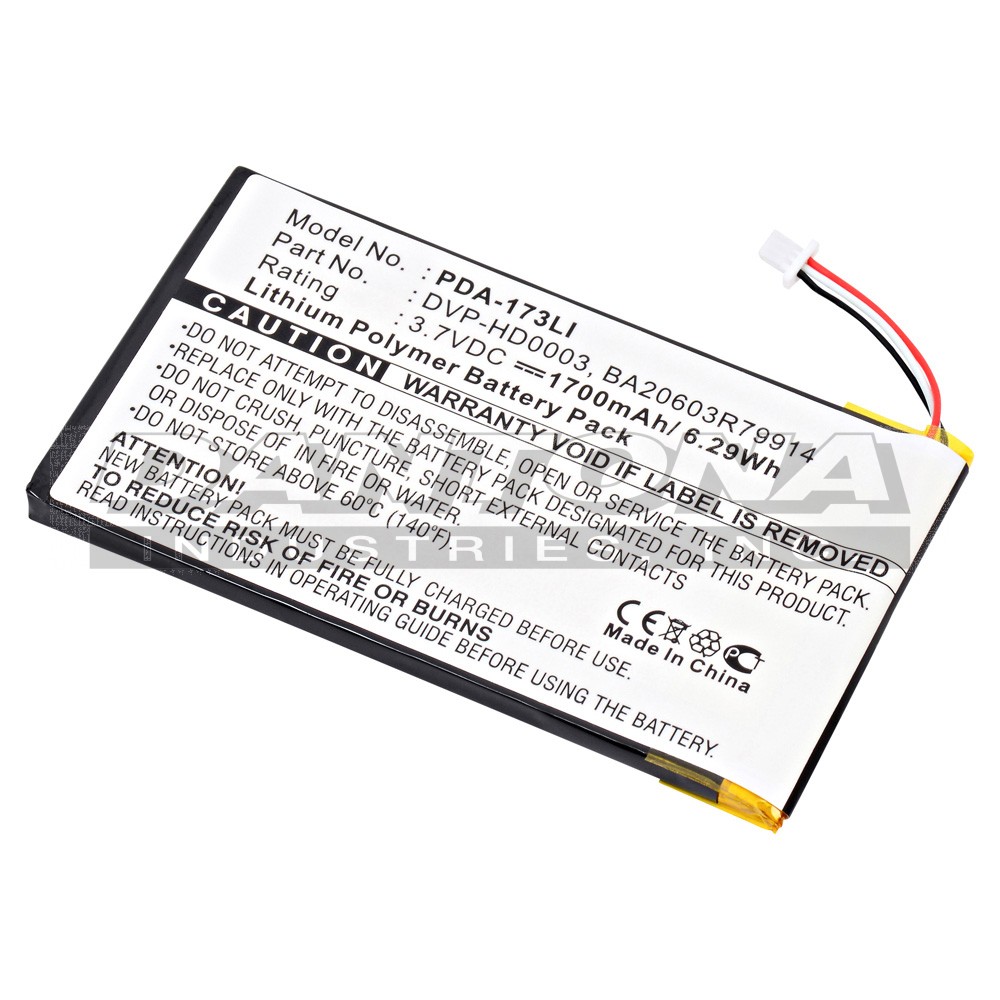 Creative 30G Zen Vision:M Replacement Battery 3.7V 1700mAh