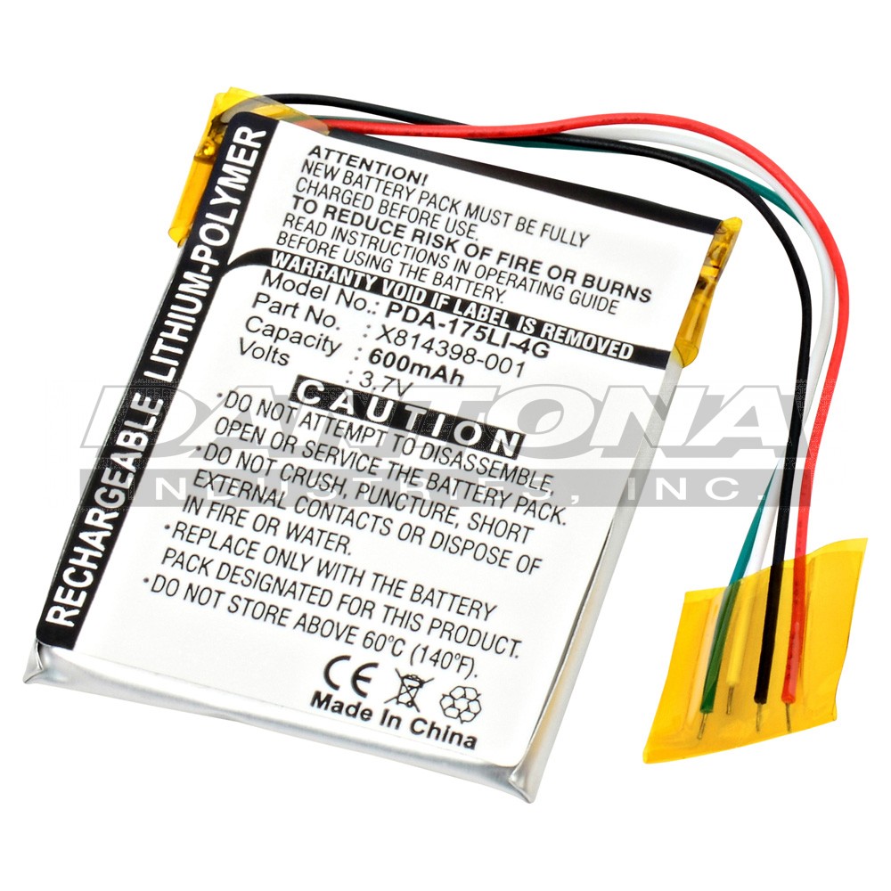 Interstate HSA-00003 Replacement Battery 3.7V 600mAh