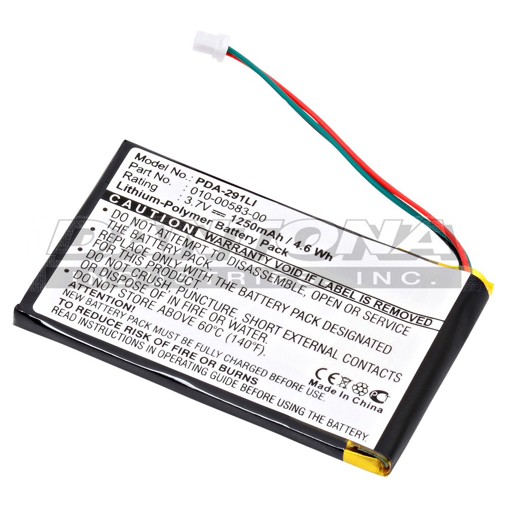Garmin 010-00583-00 GPS Replacement Battery 3.7V 1250mAh