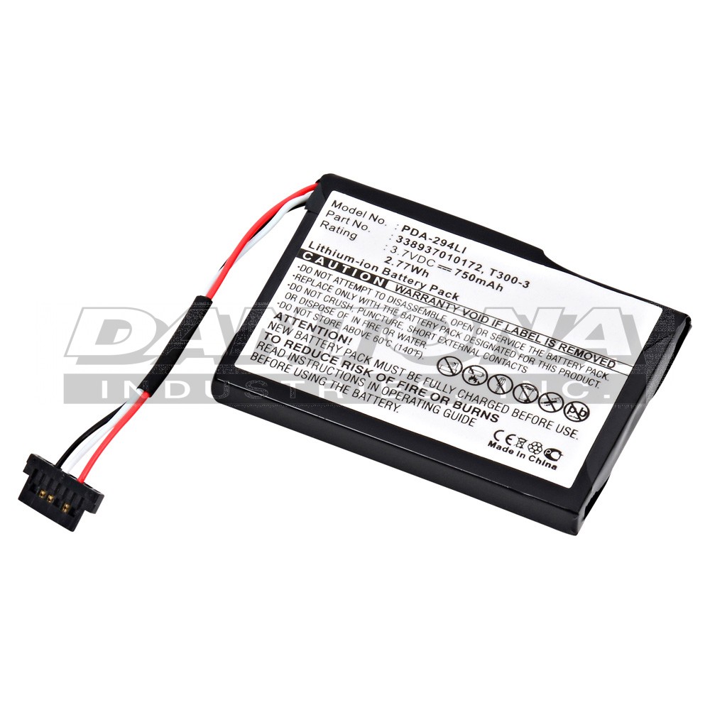 Mio 20-518 338937010172 GPS Replacement Battery 3.7V 750mAh