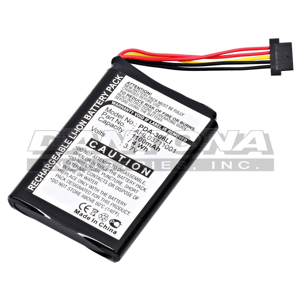 TomTom 4CF5.002.00 GPS Replacement Battery 3.7V 1100mAh