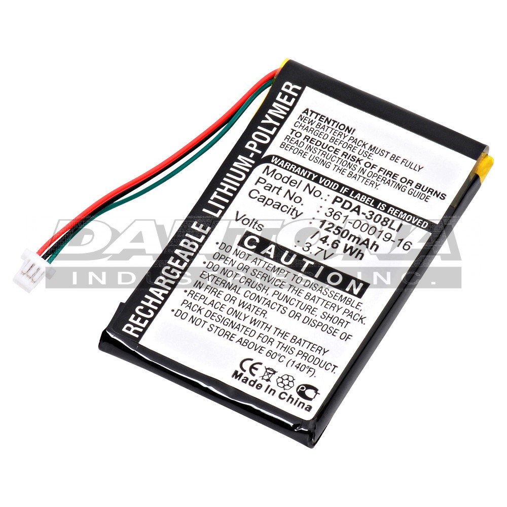 Garmin 361-00019-16 GPS Replacement Battery 3.7V 1250mAh