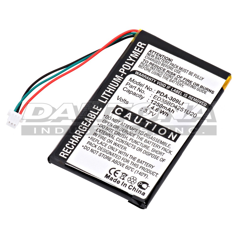 DANTONA INDUSTRIES HDG 9V G6F22M Garmin ED38BD4251U20 Replacement Battery