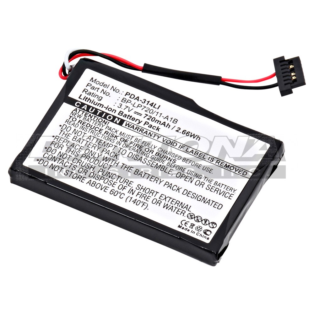 Interstate 33893701058 GPS Replacement Battery 3.7V 720mAh