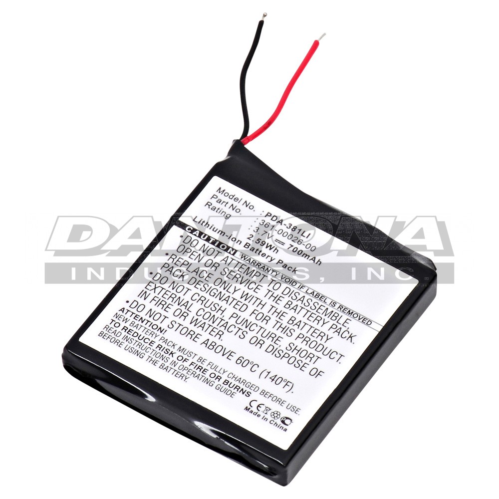 Garmin 361-00026-00 GPS Replacement Battery 3.7V 700mAh